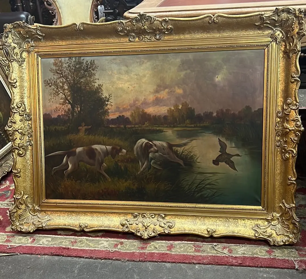 Bird And Dogs Hunting Painting 1