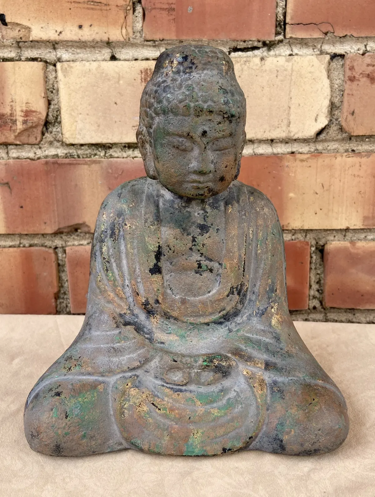 Metal Buddha With Bronze Finish 1