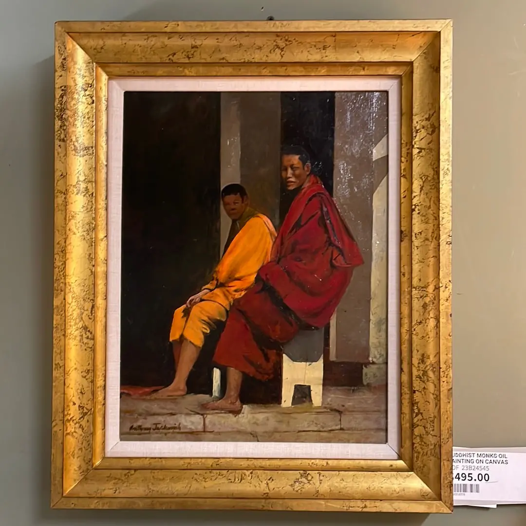 Buddhist Monks Oil Painting On Canvas 1
