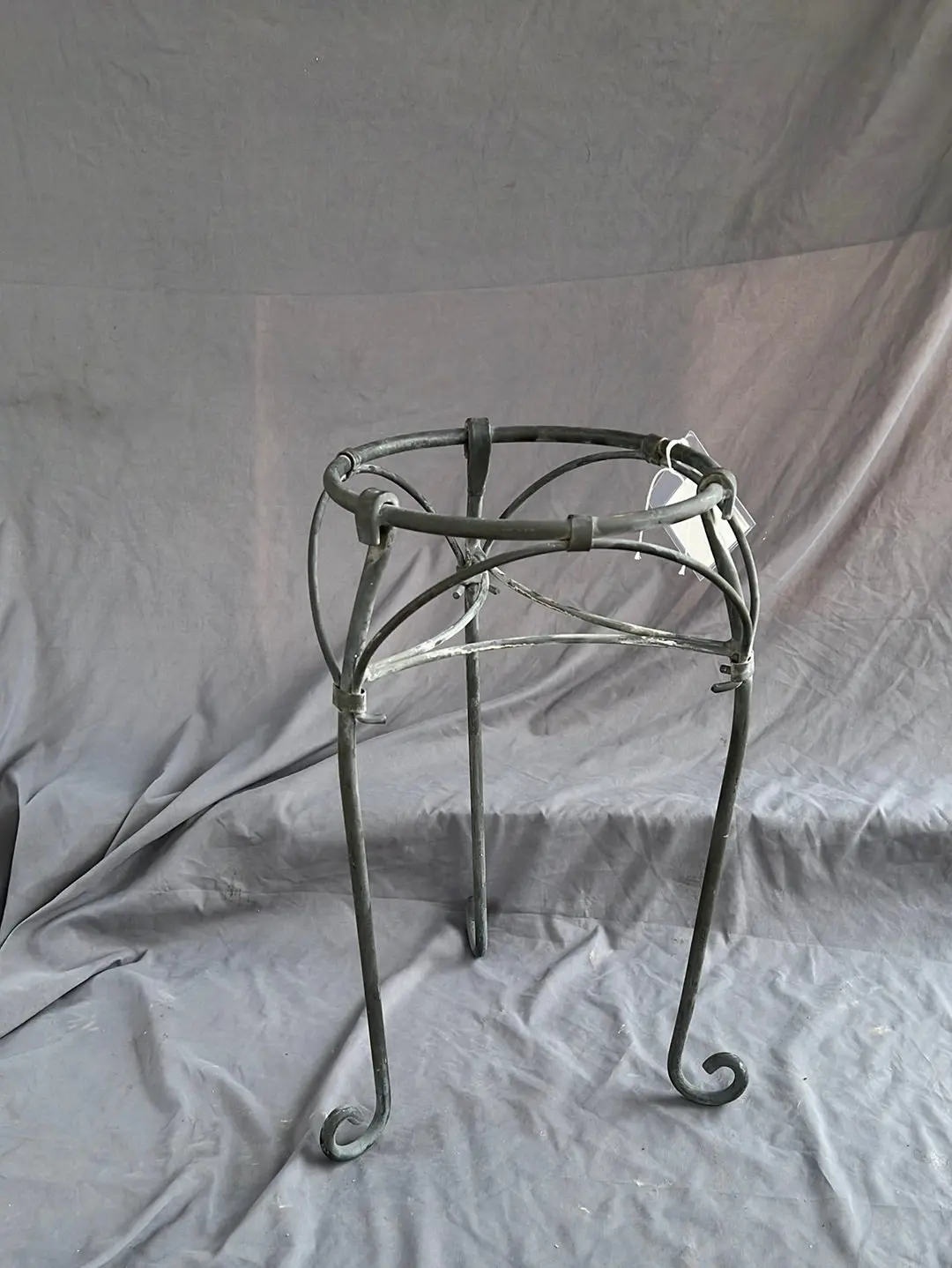 Wrought Iron Small Plant Stand 1