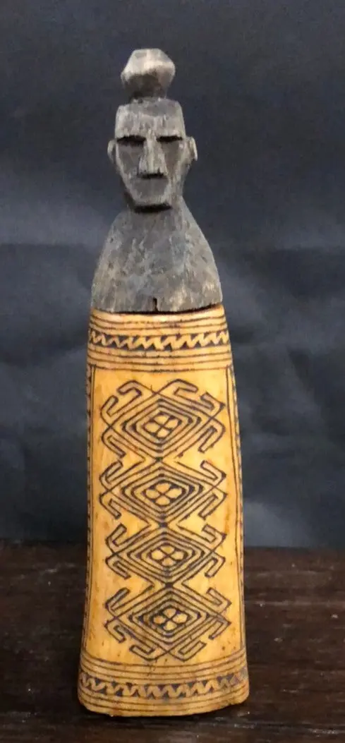 Bone Figure With Topknot 1