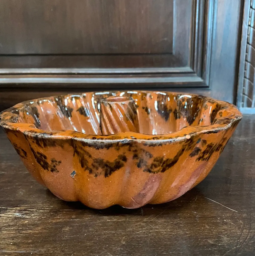 Glazed Pottery Bundt Pan 1