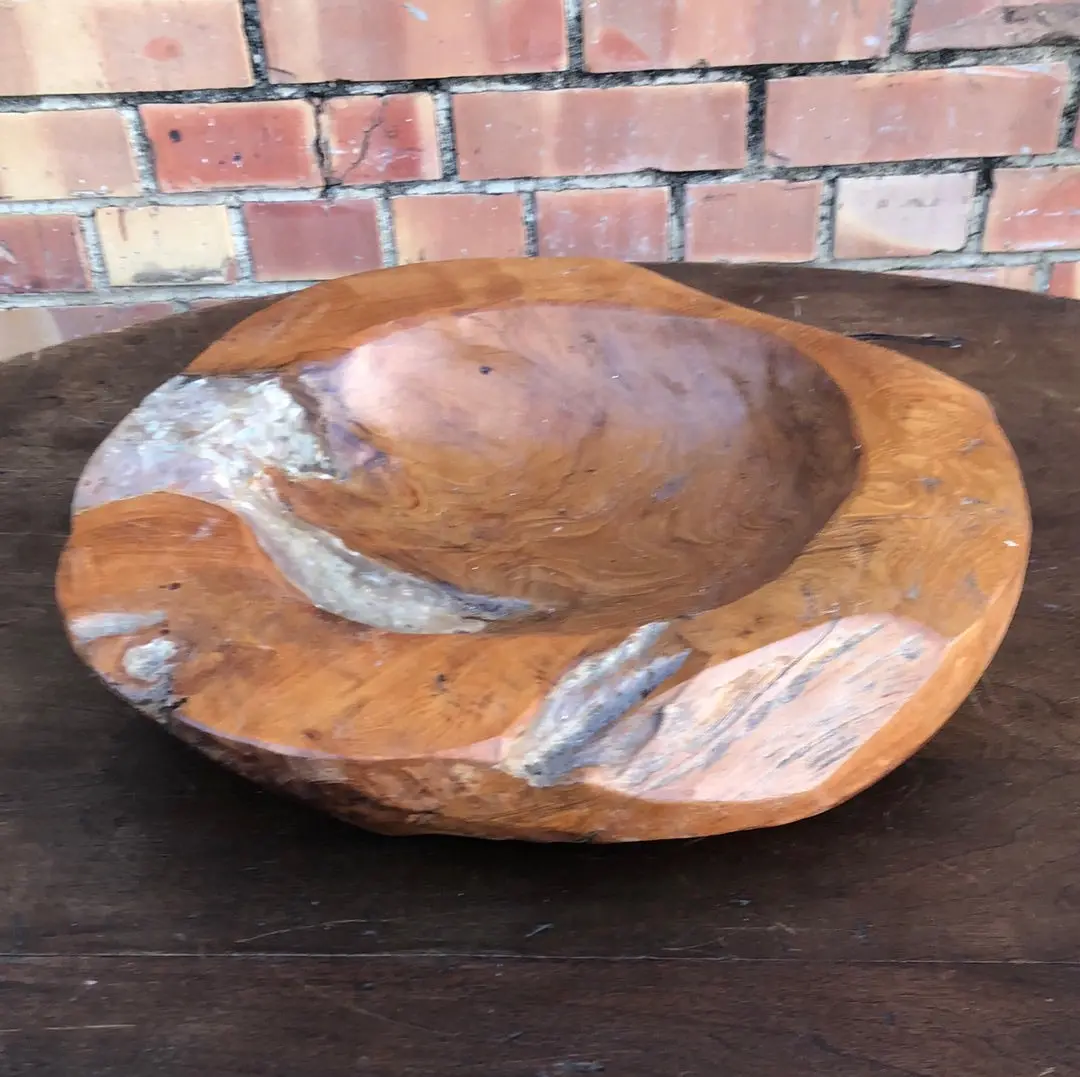 Indonesian Wood Root Bowl 1