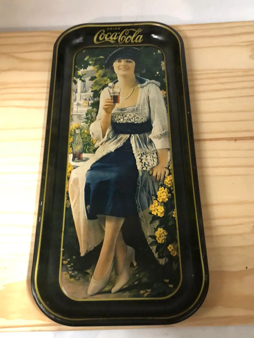 Coca-Cola Flapper Girl Advertising Tray 1