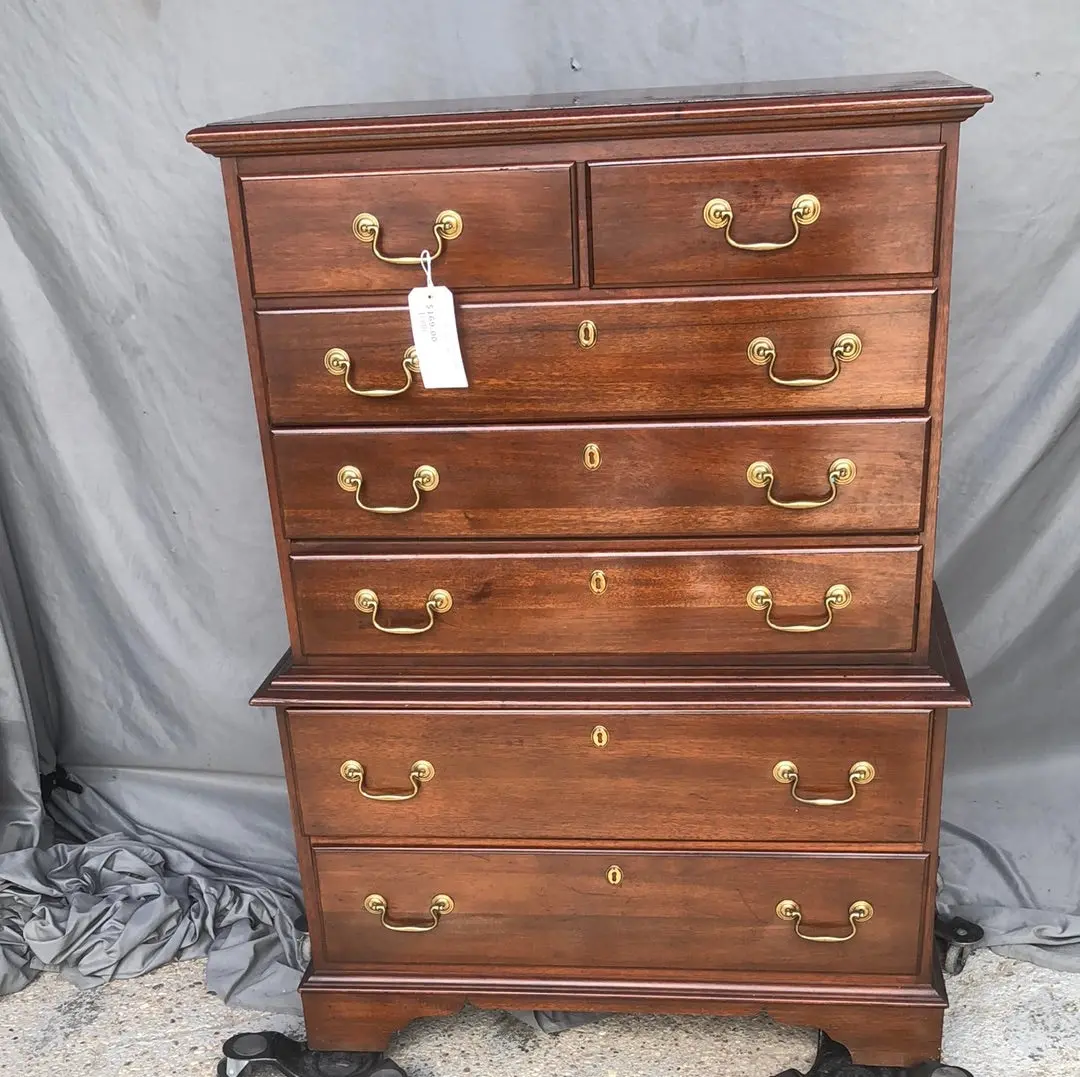 Federal Style Mahogany Chest On Chest-Not Old 1