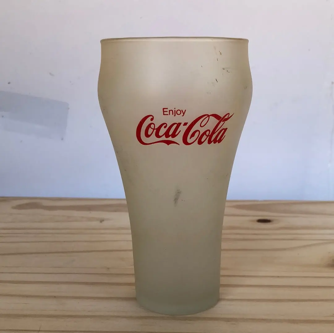 Frosted 12 Ounce Coke Glass 1
