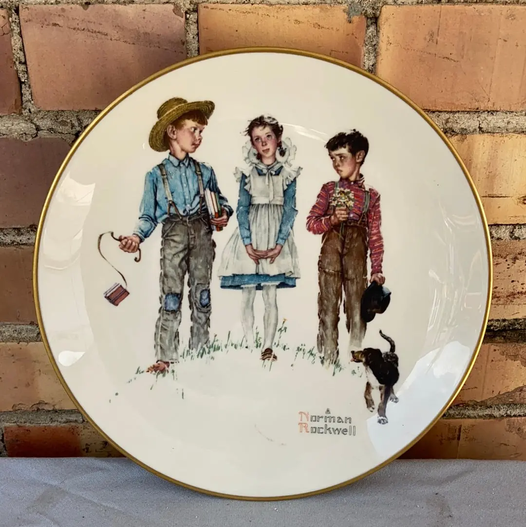 Norman Rockwell Seasons Plate - Spring 1954 1