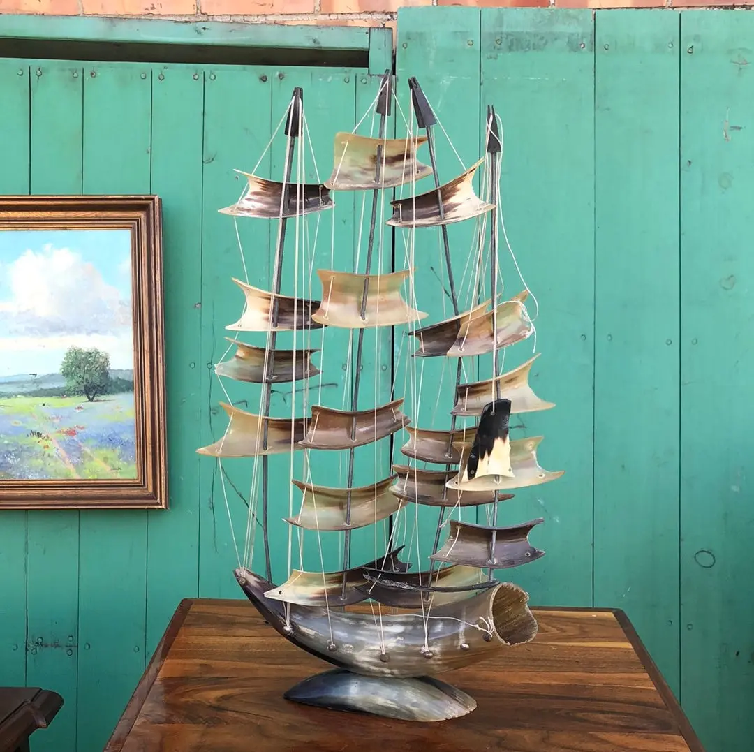 Ship Made From Horn - As Found 1