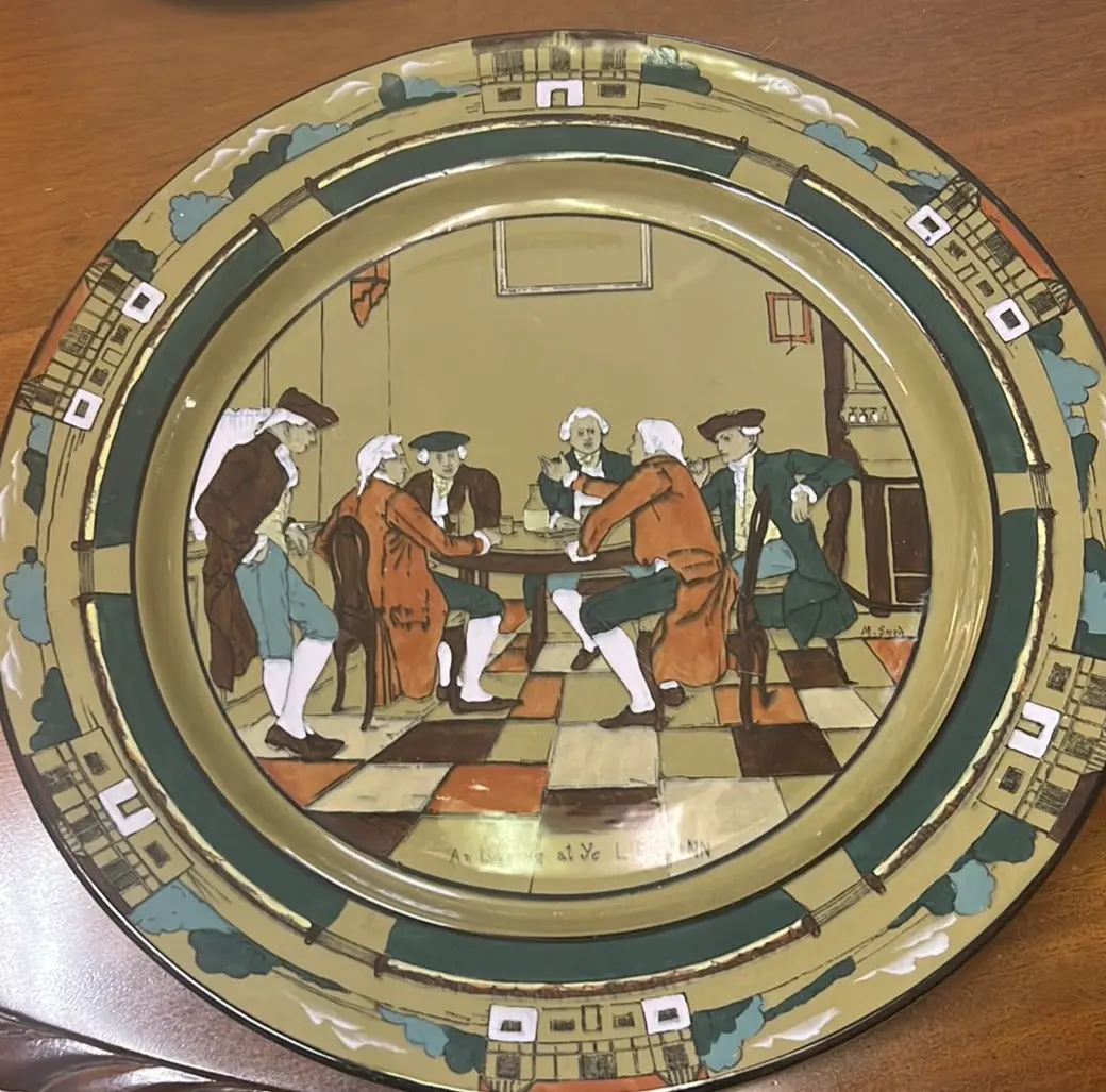 Buffalo Pottery 14" Deldareware Chop Plate 1