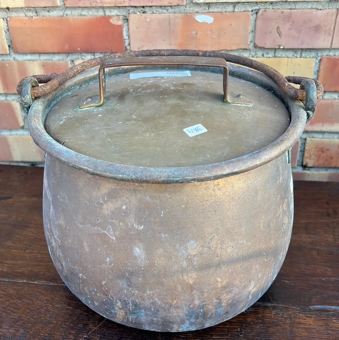 Medium Brass Jam Pot With Lid 1