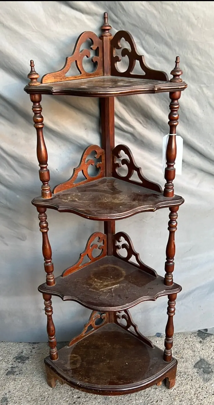 As Found Mahogany Etagere 1
