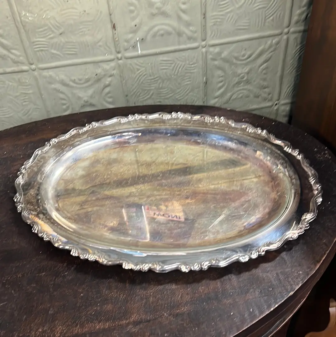 Silver Plate Large Tray 1