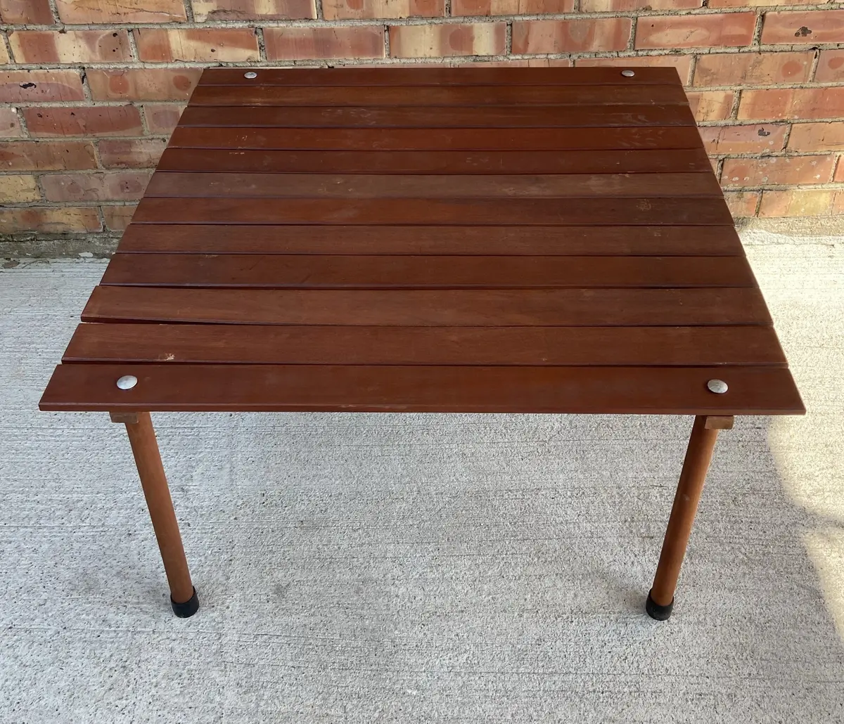 Collapsable Low Picnic Table In Canvas Bag 1