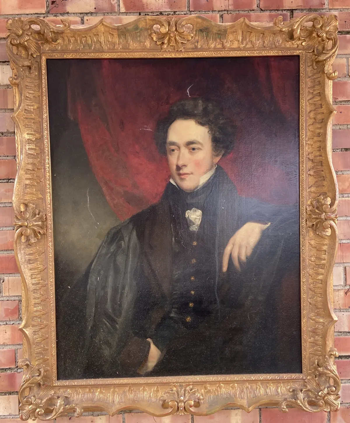Framed Oil Painting Of George Iv By John Jackson 1