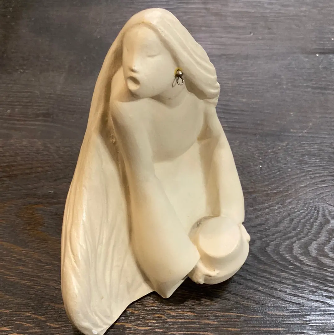 Plaster Native American Potter 1