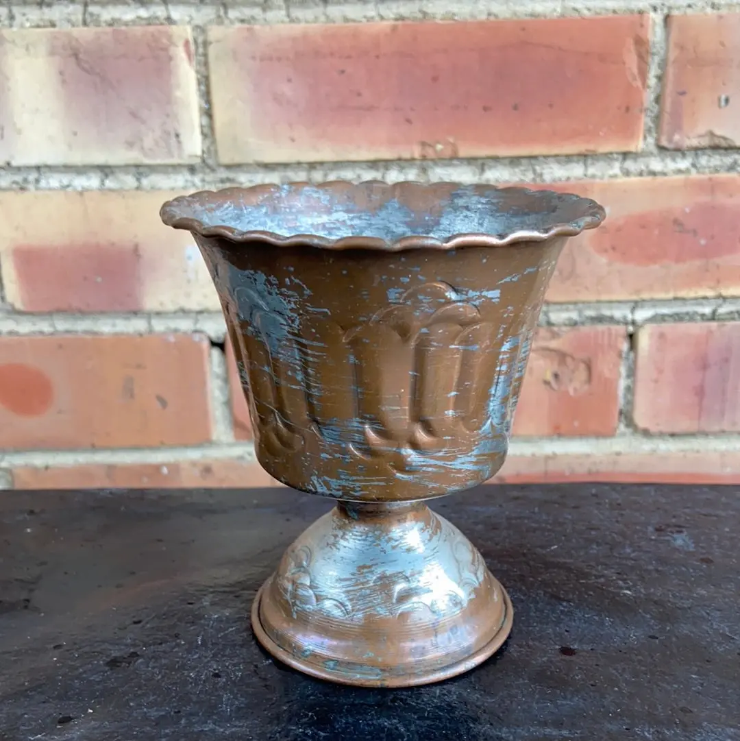 Small Copper Stemmed Chalise 1