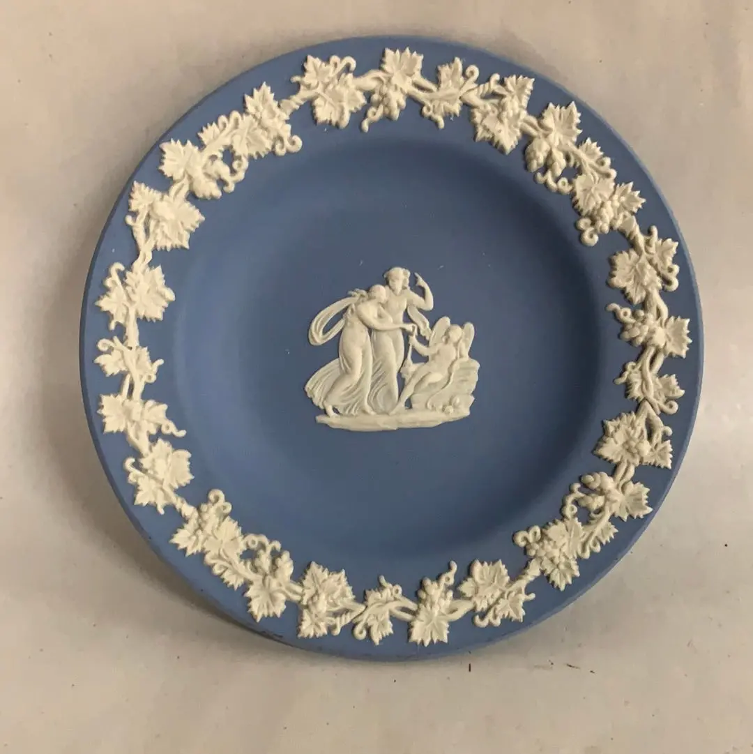 Small Blue Wedgwood Jasperware Dish 1