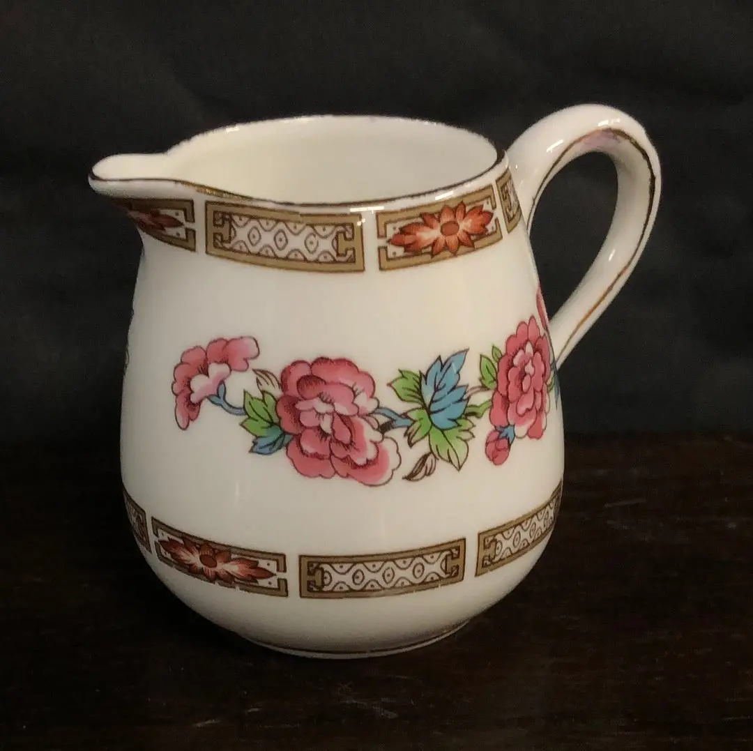 Royal Crown Staffordshire Floral Creamer 1