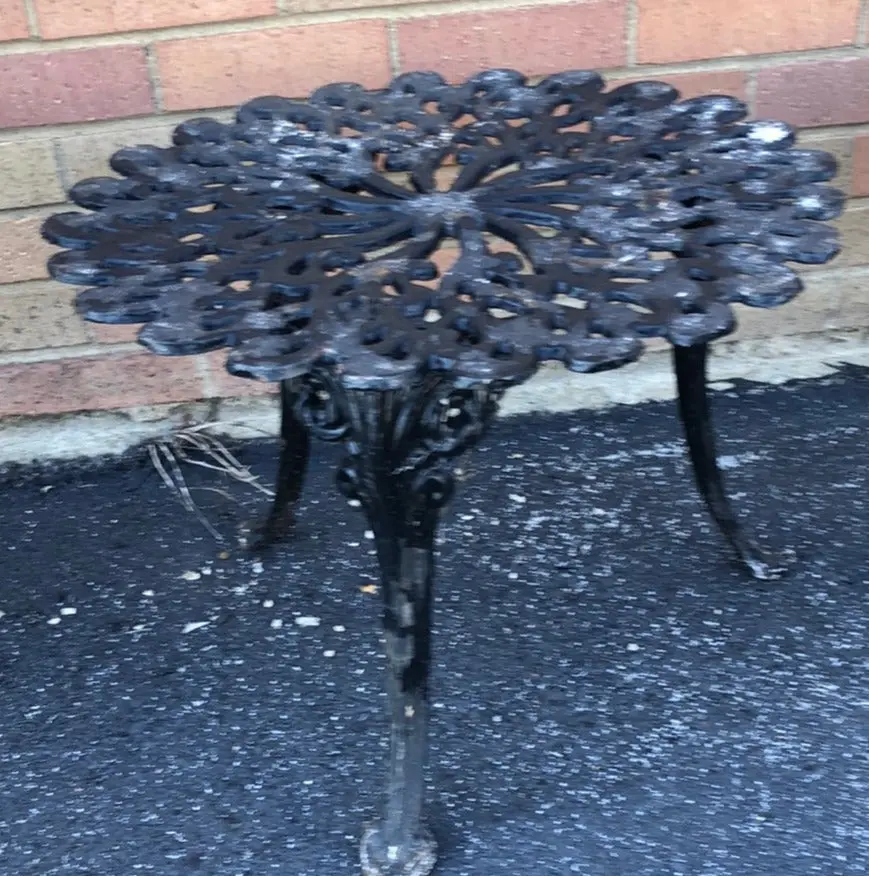 Cast Iron Side Table 1