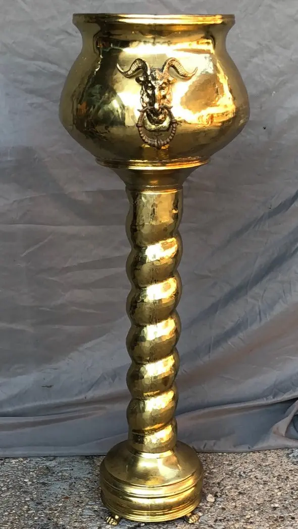 Barley Twist Brass Jardinere 1