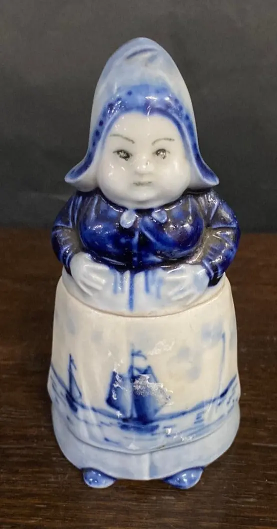 Small Old Woman Delft Jar 1