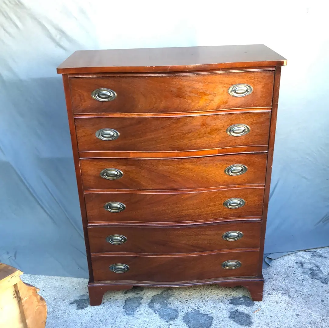 Dixie Bow Front Mahogany Chest 1