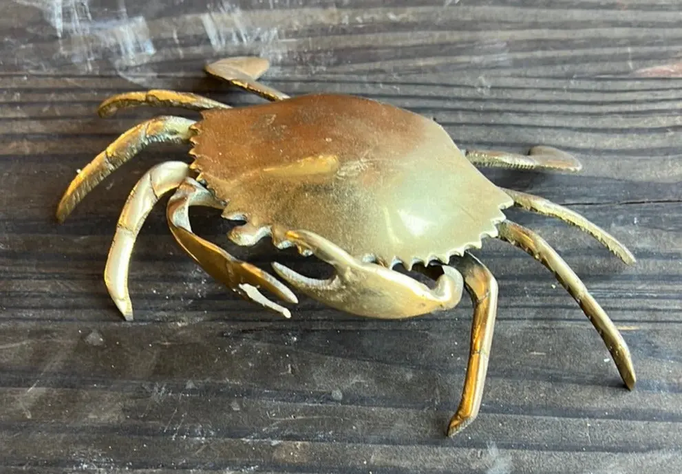 Brass Crab Ashtray 1