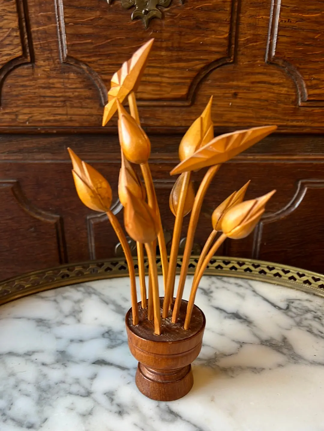 Mini Wooden Changeable Floral Arrangement 1