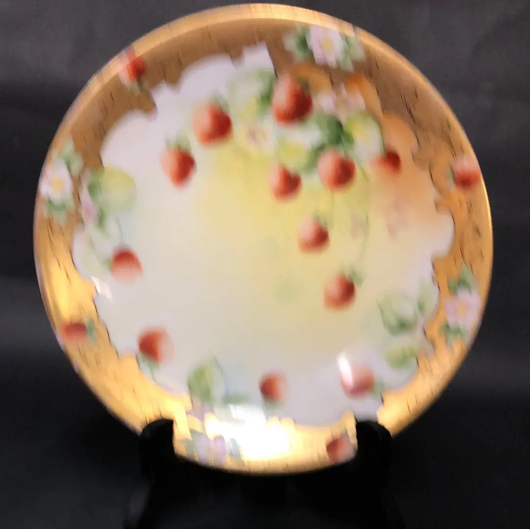Signed Pickard Strawberry Plate 1