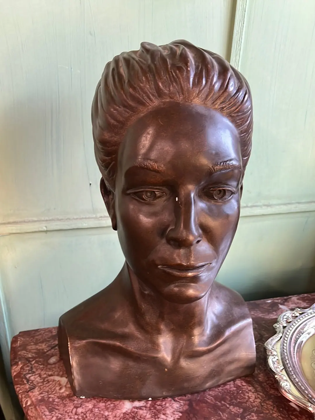 Chaulk Bronze Color Lady Bust 1