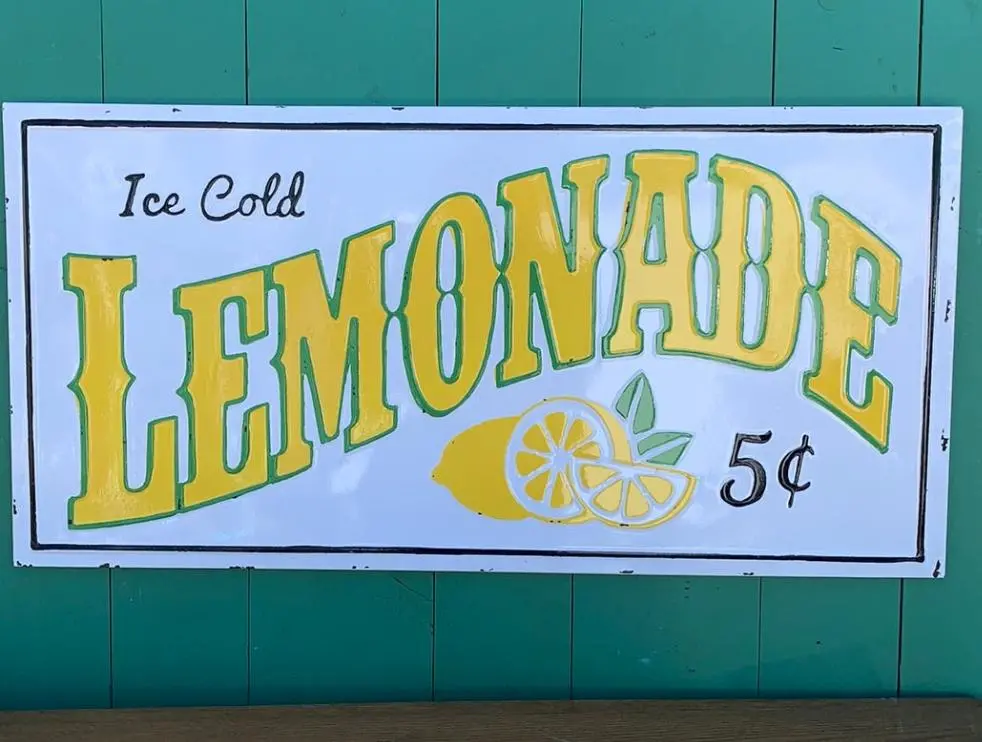 Lemonade Tin Sign 1