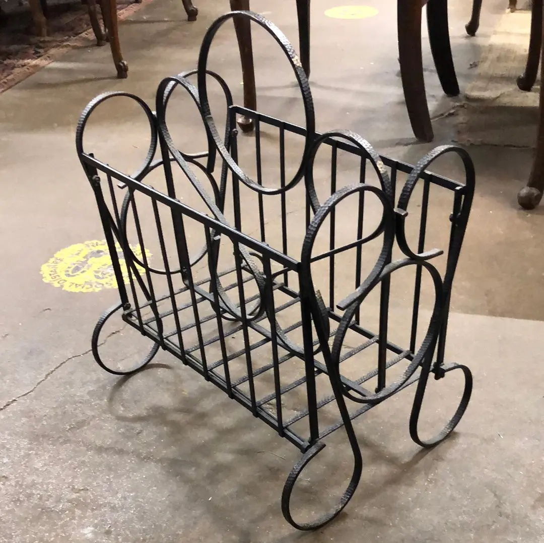 Wrought Iron Magazine Rack 1