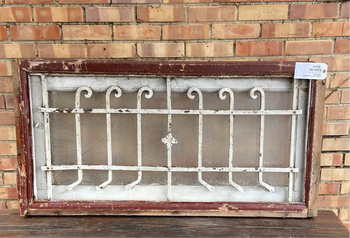 Large Egyptian Iron Transom 1