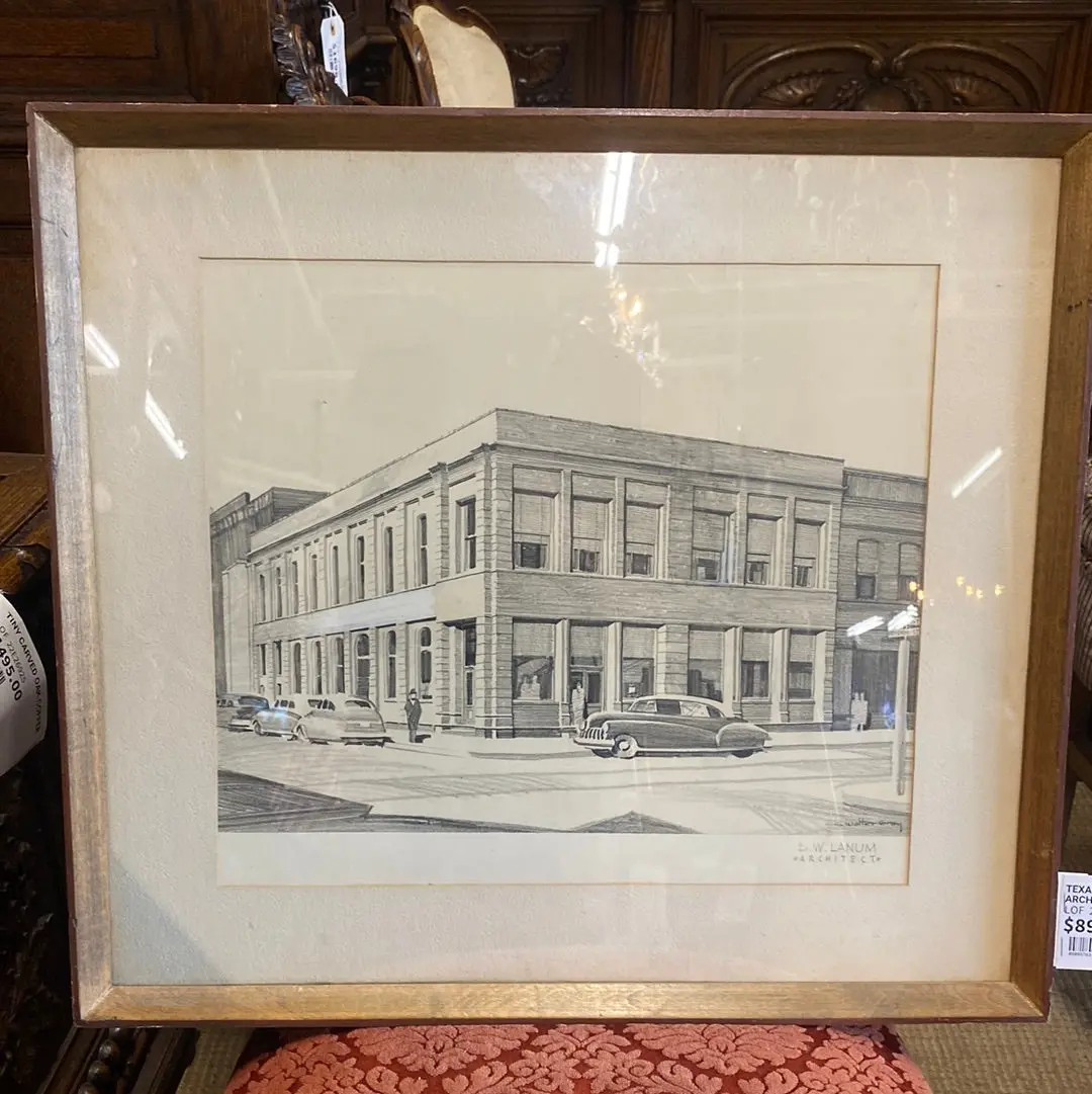 Texas Commerce Architectural Drawing 1