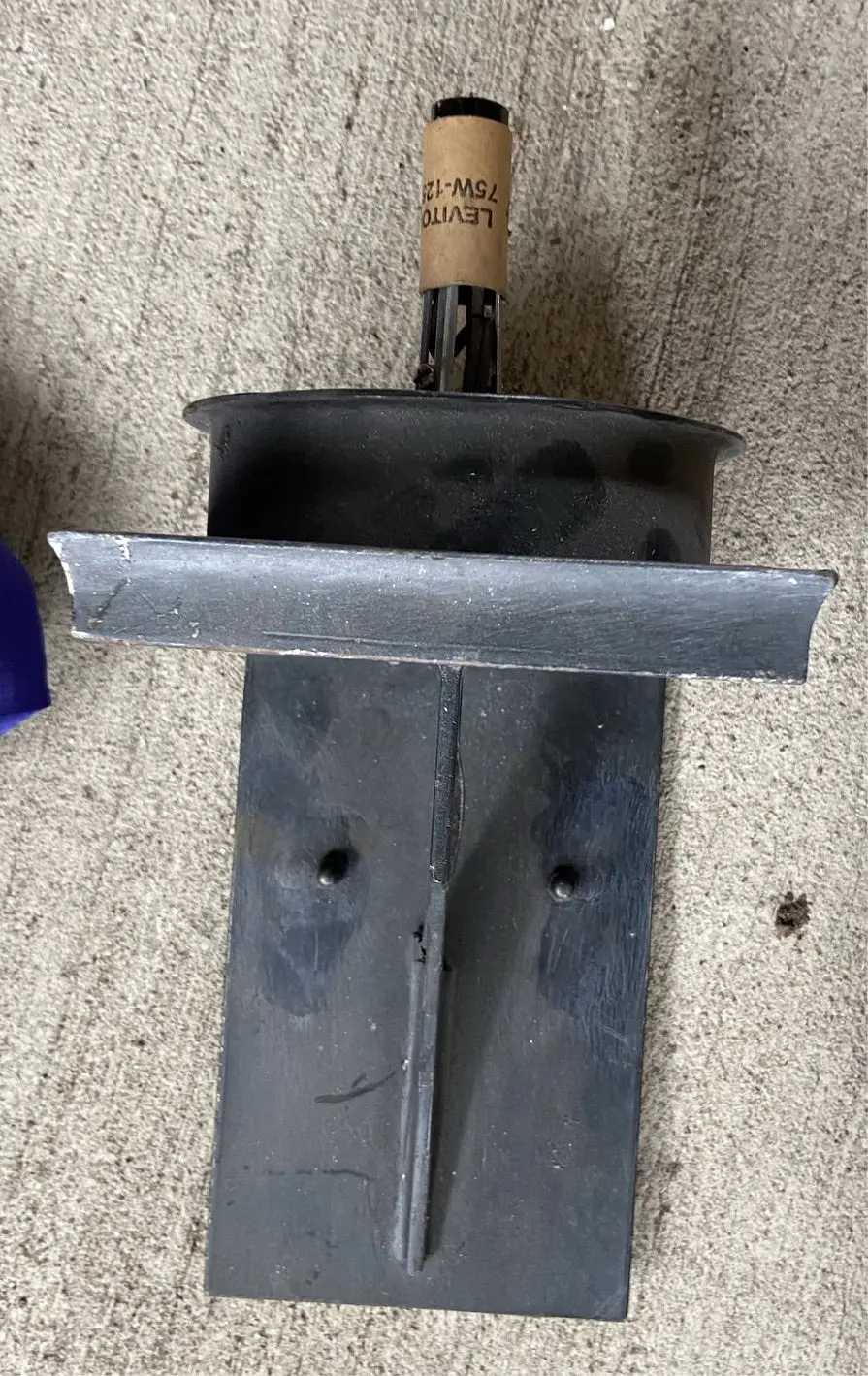 Corbelled Black Iron Sconce 1