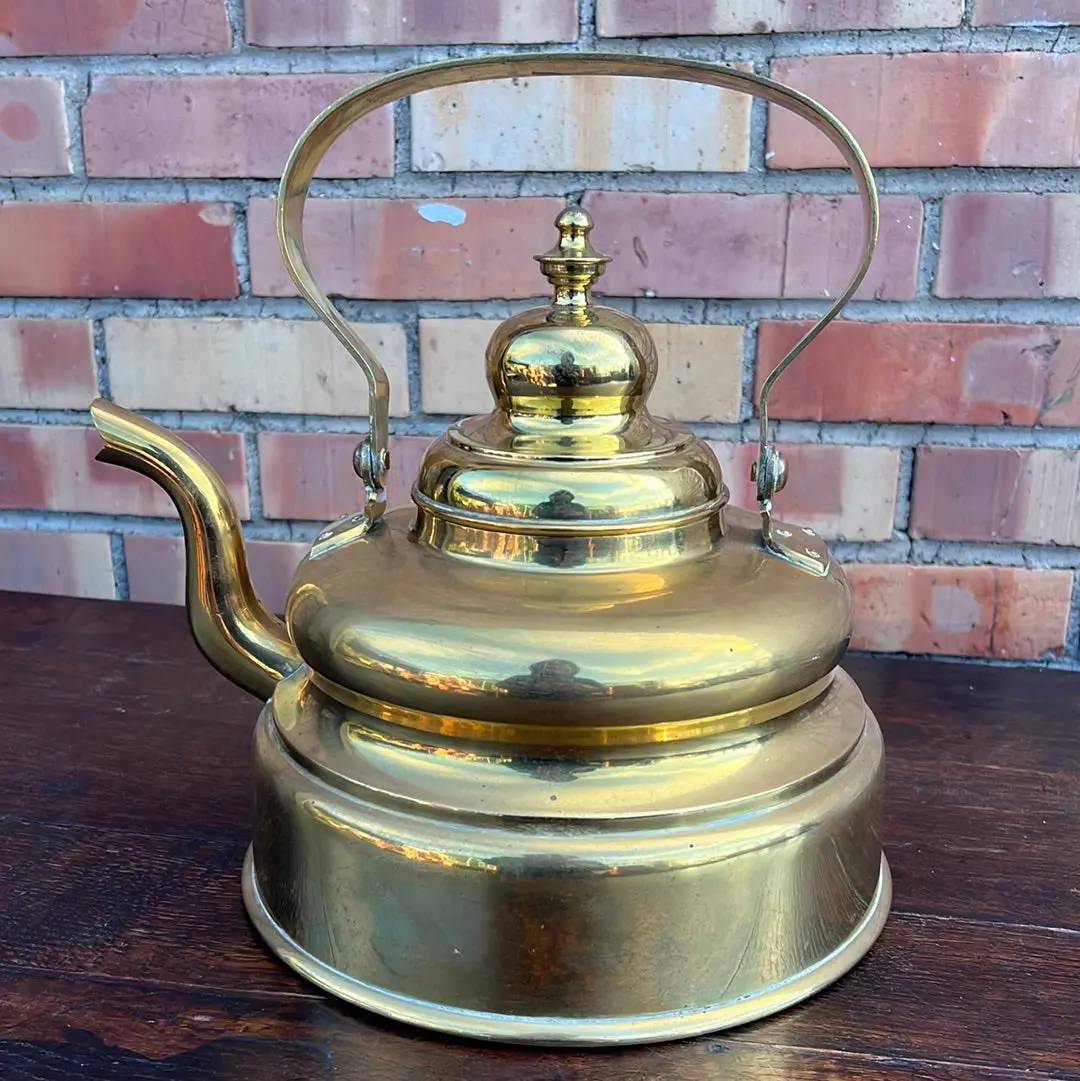 Large Brass Tea Pot 1