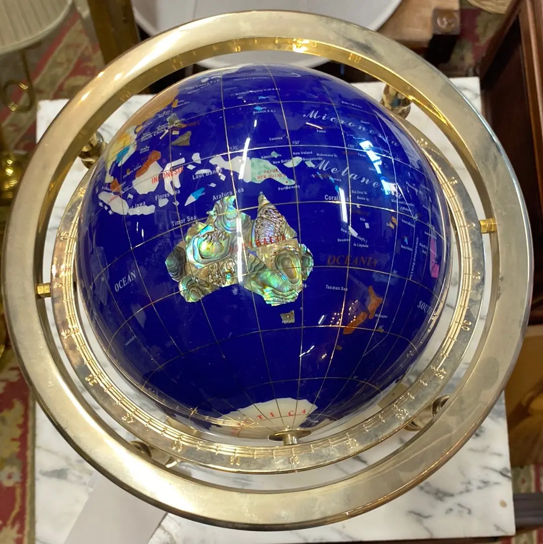 Colorful Desktop Stone World Globe 1