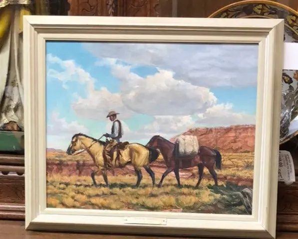 Paul Wooldridge "Changing Outfits" Oil On Board 1