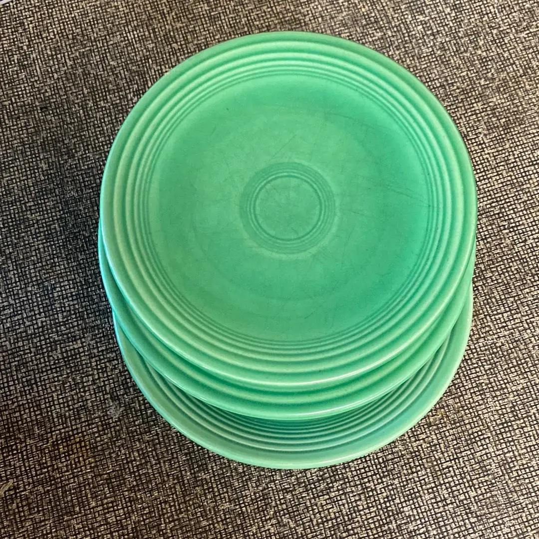 Green Fiesta Bread And Butter Plates Each 1