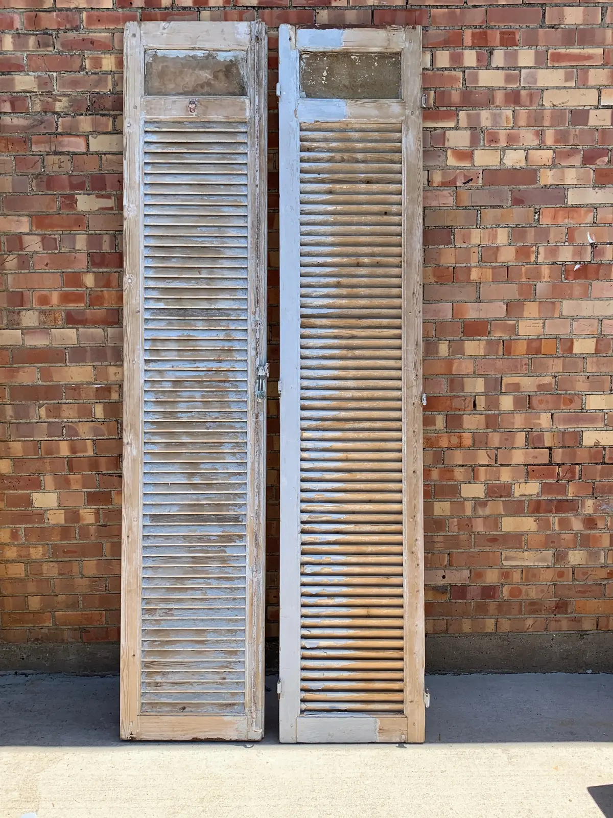 Pair Of Tall White Shutters 1