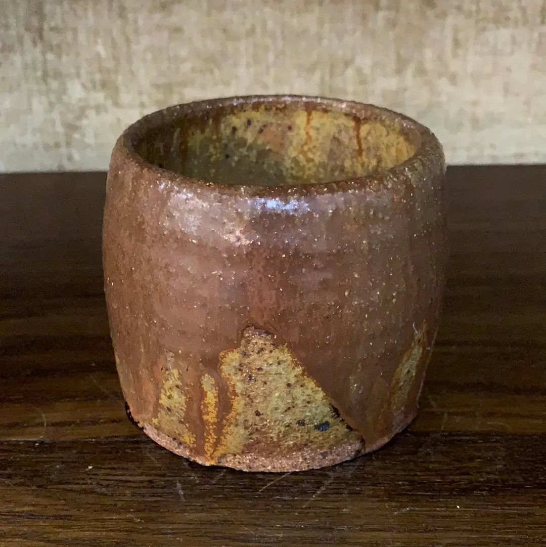 Small Clay Brown Studio Pottery Vessel 1