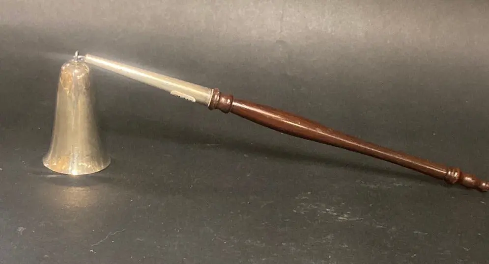 Sterling Candle Snuffer With Wood Handle 1