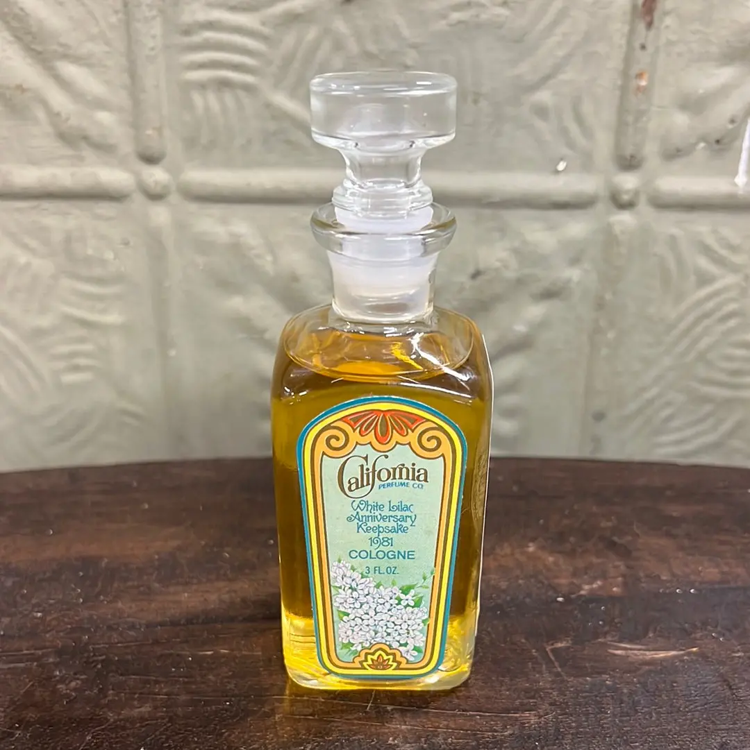 Avon California Perfume 1981 White Lilac Anniversary Keepsake 1