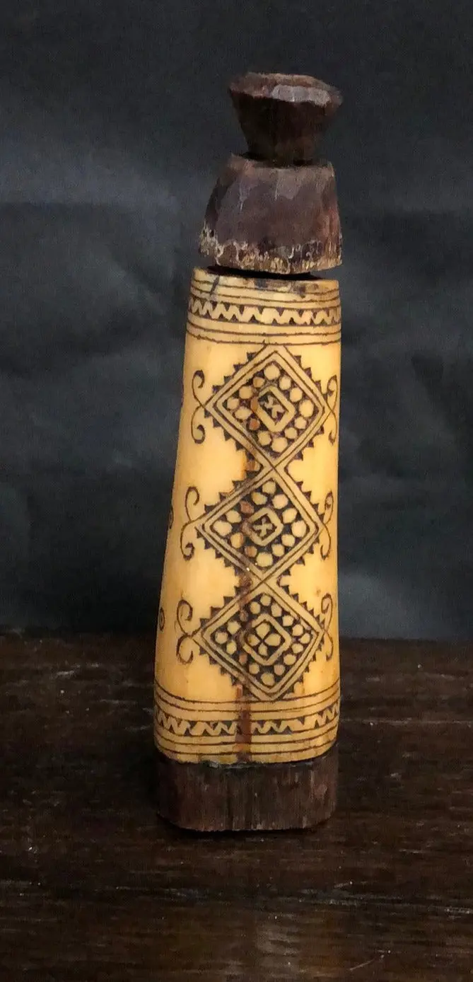 Bone Figure With Diamond Shape Pattern 1
