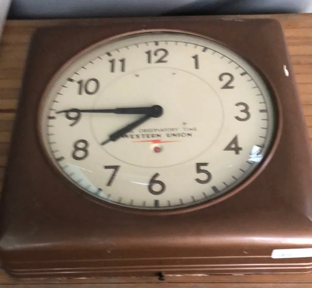 Square Metal Naval Observatory Clock 1