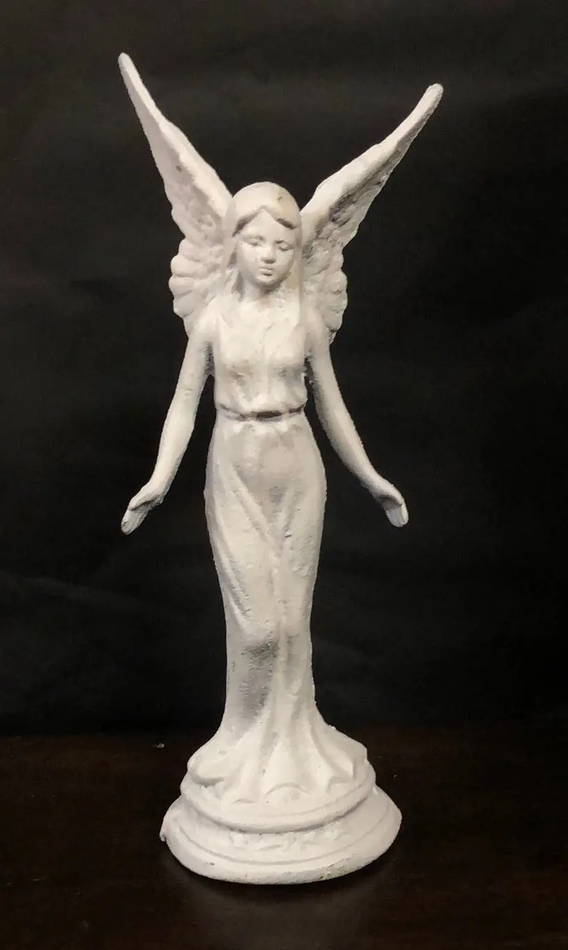 White  Iron Angel Statue 1
