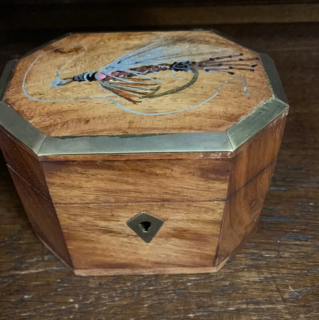 Wood Box With Brass Edge 1