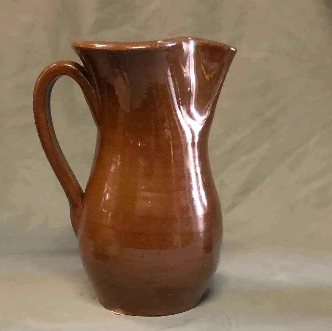 Hand Thrown Pottery Pinched Spout Pitcher 1