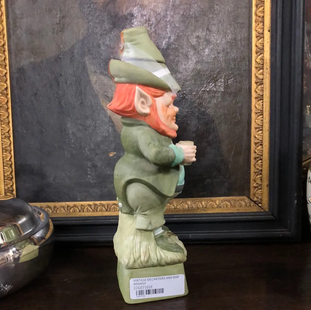 1972 Leprechaun Hoffman Music Box Liquor Decanter 1