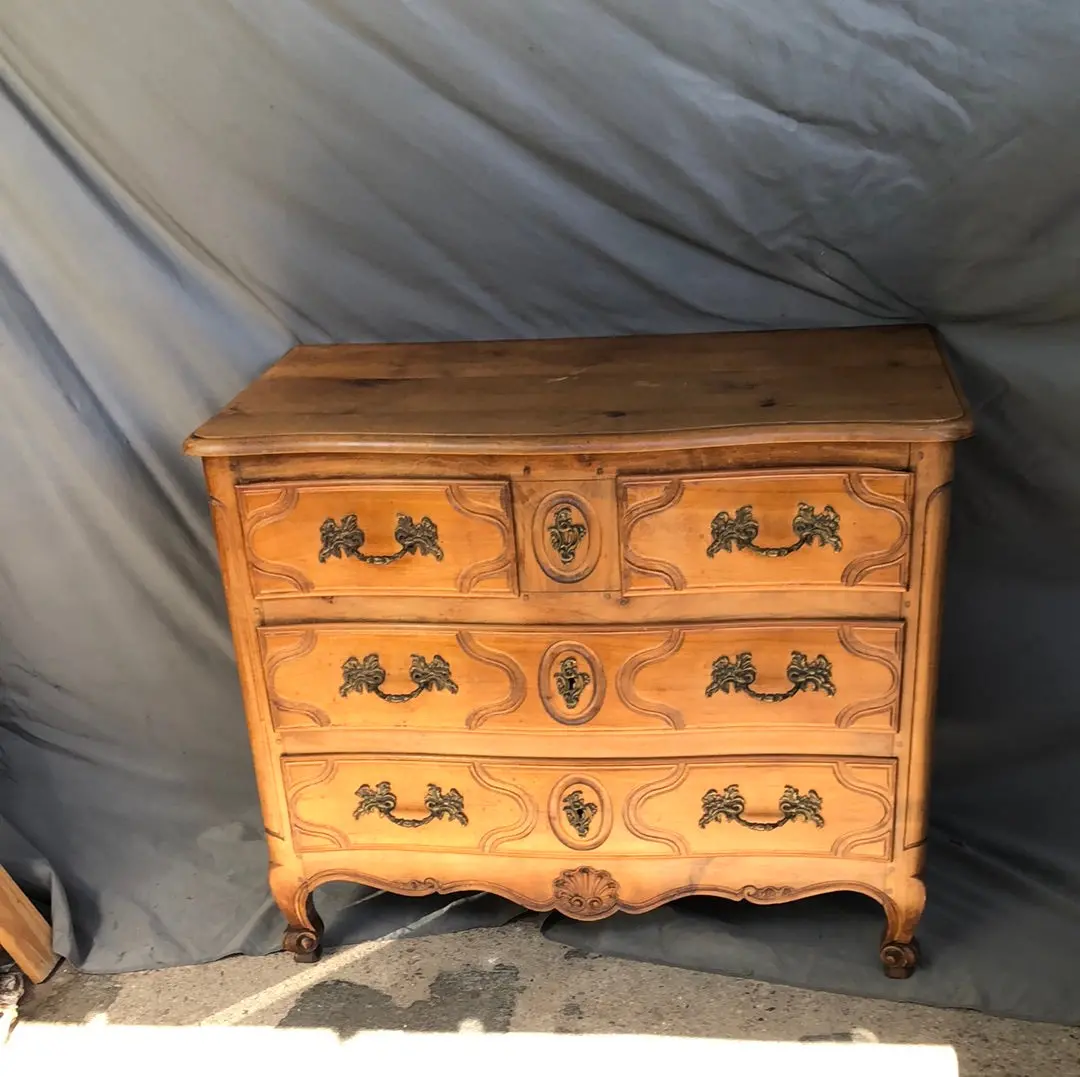 Country French Oak Chest Or Commode 1